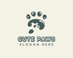 Panda Paw Veterinary logo design