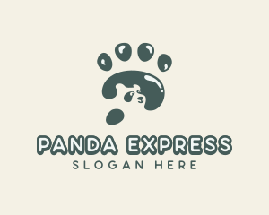 Panda Paw Veterinary logo design