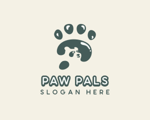 Panda Paw Veterinary logo design