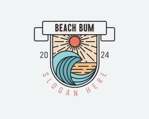 Sun Beach Resort logo design