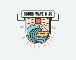 Sun Beach Resort logo design