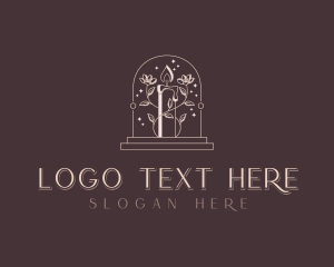 Elegant Floral Candle logo