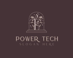 Elegant Floral Candle logo