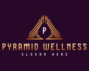 Cyber  Pyramid Triangle logo design