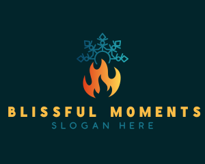 Camp Fire Snowflake Logo