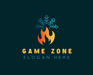 Camp Fire Snowflake logo
