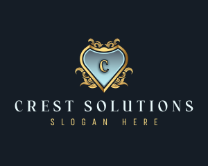 Elegant Crest Ornament logo design