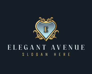 Elegant Crest Ornament logo design