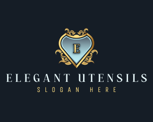 Elegant Crest Ornament logo design