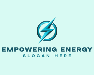 Lightning Voltage Electricity logo design