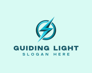 Lightning Voltage Electricity logo design