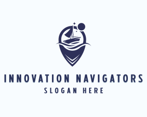 Sailboat Vacation Tourism logo design