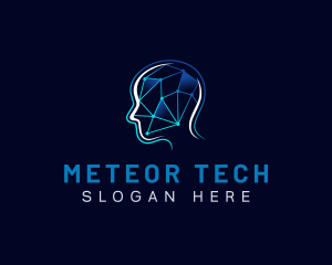 Tech Circuit Mental logo design