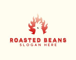 Roasted Flame Chicken logo design