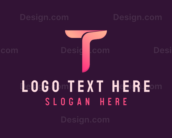 Advertising Firm Letter T Logo