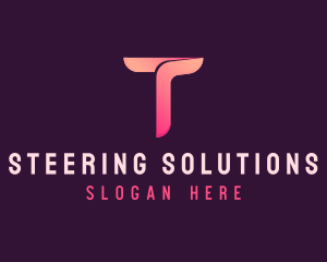 Advertising Firm Letter T logo design