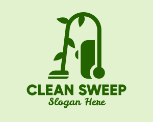 Natural Eco Vacuum Cleaner  logo design