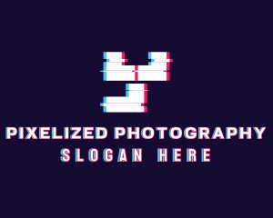 Digital Anaglyph Letter Y logo