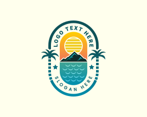 Beach Vacation Island logo