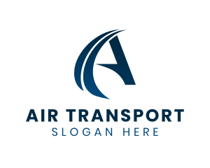 Logistics Transport Letter A logo design