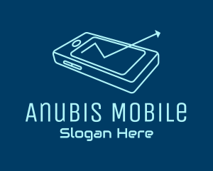 Mobile Phone Arrow  logo design