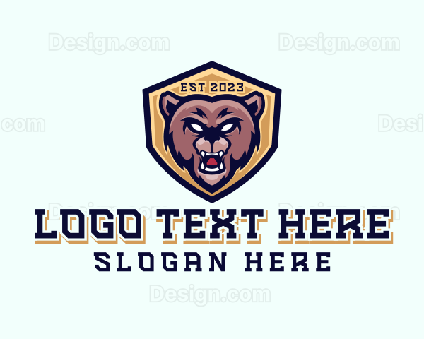 Gaming Bear Shield Logo