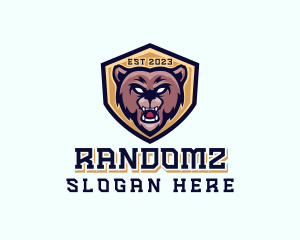 Gaming Bear Shield logo design