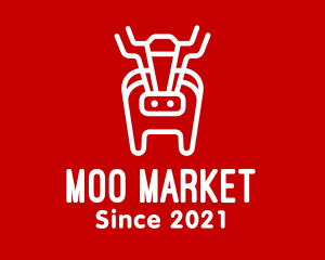 Minimalist Abstract Cow logo