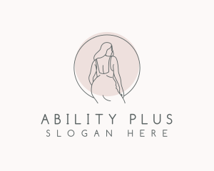 Minimalist Women Body logo design