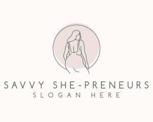 Minimalist Women Body logo design