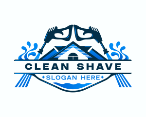 Pressure Washer Cleaning logo design