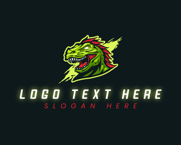 T-rex Dinosaur Gaming logo