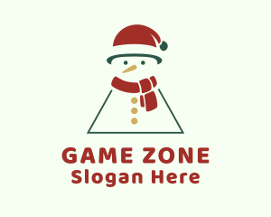 Holiday Christmas Snowman Logo
