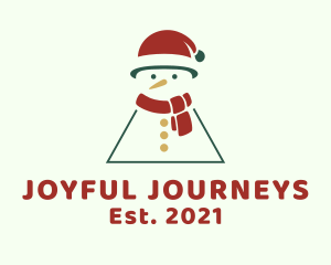 Holiday Christmas Snowman logo