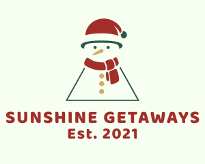 Holiday Christmas Snowman logo