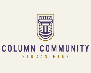 Ancient Column Pillar logo