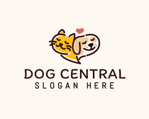 Cat Dog Pet logo design