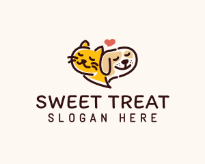 Cat Dog Pet logo design