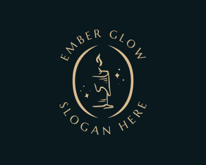 Premium Candle Light logo design