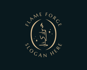 Premium Candle Light logo design