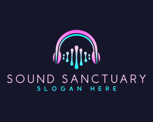 Headphone Audio Sound logo design