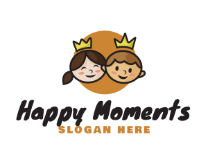 Happy Crown Kids  logo design