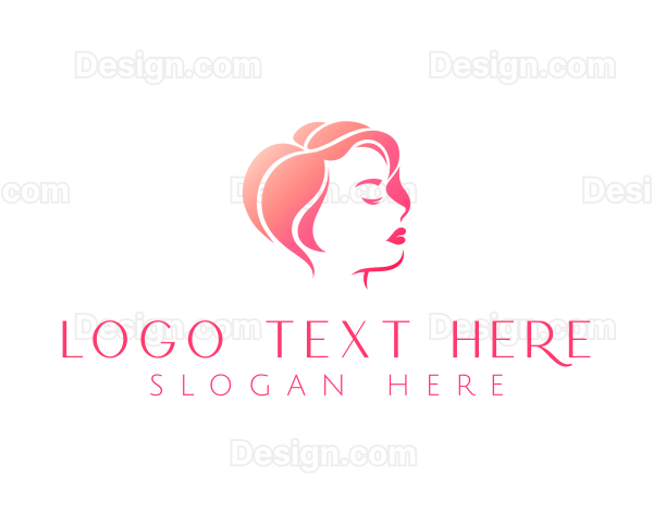 Woman Hair Beauty Logo