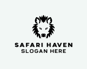 Hyena Safari Animal logo design