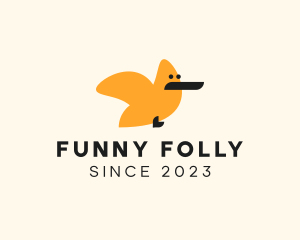 Funny Simple Bird logo design