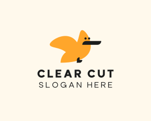 Funny Simple Bird logo design