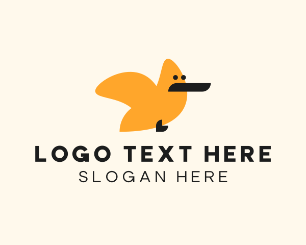 Funny Simple Bird logo