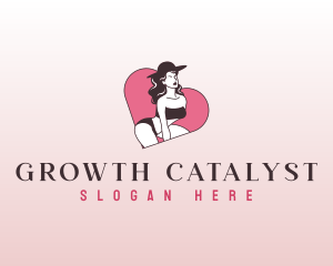 Sexy Bikini Lady Logo