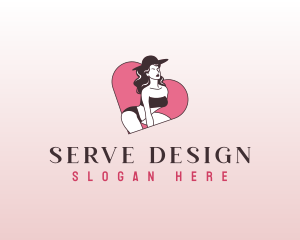 Sexy Bikini Lady Logo