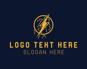 Electric Circuit Lightning Bolt logo